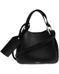 Furla - Mini Nuvola Grained Leather Tote Bag - Lyst