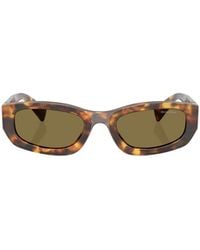 Miu Miu - Eyewear Rectangular Frame Sunglasses - Lyst