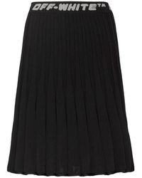 Off-White c/o Virgil Abloh - Logo Band Pleated Skirt - Lyst