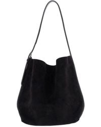 TOTEME - Espresso Medium Suede Tote Bag - Lyst