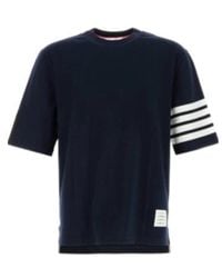 Thom Browne - Jersey-Bar Short Sleeve T-Shirt - Lyst