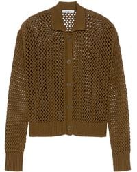 Max Mara - Film Openwork Button-Up Cardigan - Lyst