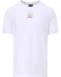 Paul & Shark - Crew Neck Printed Logo T-Shirt - Lyst
