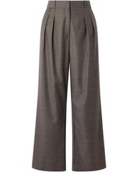 Loulou de Saison - Sbiru Pleated Wool-Twill Pants - Lyst