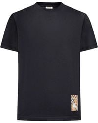 Burberry - Logo Patch Crewneck T-Shirt - Lyst