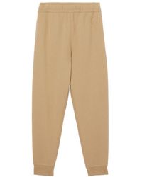 Burberry - Logo Patch Cotton Track Pants - Lyst
