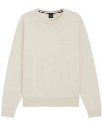 BOSS - Boss Logo Embroidered Jumper - Lyst
