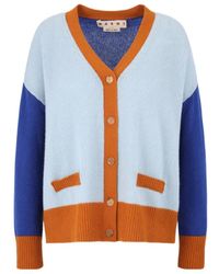 Marni - Contrasting-Trim Knit Cardigan - Lyst