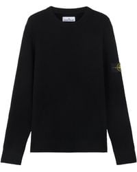 Stone Island - Knitted Crewneck Jumper - Lyst