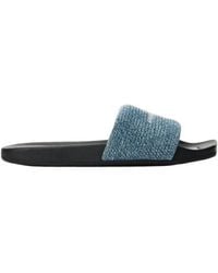 Alexander Wang - Aw Logo Pool Sandals - Lyst