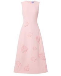 Leo - C Floral-Appliqué Cocktail Dress - Lyst