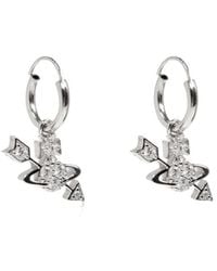 Vivienne Westwood - Kiri Crystal Hoop Earrings - Lyst