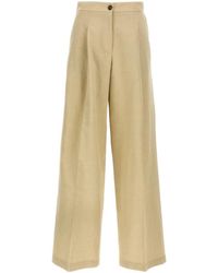 Yves Salomon - Pleated Front Casual Pants - Lyst