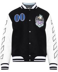 Off-White c/o Virgil Abloh - Royal Jewels Varsity Jacket - Lyst