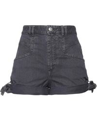 Isabel Marant - Colored Denim Shorts - Lyst