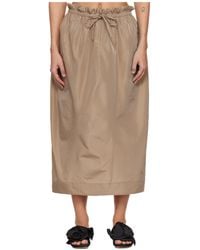 Simone Rocha - Gathered Waist Tulip Elastic Waist Midi Skirt - Lyst