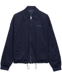 Prada - Reversible Jersey Blouson Jacket - Lyst