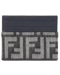 Fendi - Baguette Ff Jacquard Card Case - Lyst