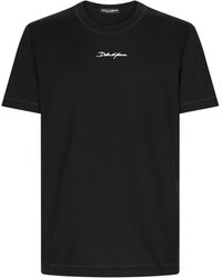 Dolce & Gabbana - Cotton Logo T-Shirt - Lyst