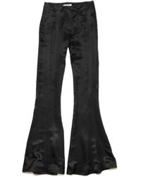 Acne Studios - Low-Rise Flared Trousers - Lyst
