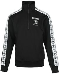 Moschino - Logo Half-Zip Sweatshirt - Lyst