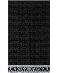 Versace - Barocco-Print Cotton Bath Towel - Lyst
