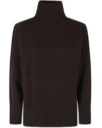 Roberto Collina - Ribbed Turtleneck Relaxedfit Sweater - Lyst