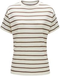 Brunello Cucinelli - Round-Neck Short-Sleeved T-Shirt - Lyst