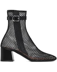 Alaïa - Mesh Buckle-Strap Ankle Boots - Lyst