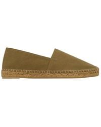 Saint Laurent - Embroidered Cotton Espadrilles - Lyst