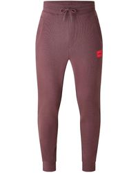 BOSS - Drawstring Waist Jogger Pants - Lyst