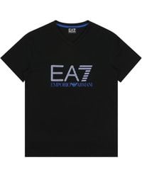 EA7 - Logo Crew-Neck T-Shirt - Lyst