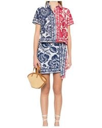 FARM Rio - Floral-Print Short-Sleeve Shirt - Lyst