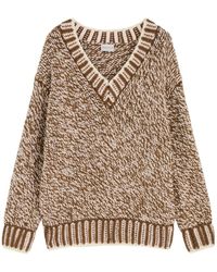 Moncler - Ribbed Wool-Blend Jumper - Lyst