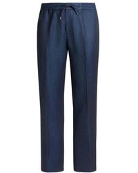 Etro - Drawstring Tapered Leg Trousers - Lyst