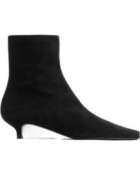 TOTEME - Totême Slim Ankle Kitten-Heel Boots - Lyst