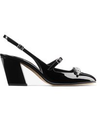 Jimmy Choo - Belinda Embellished Round Toe Pumps - Lyst