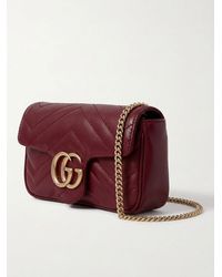 Gucci - Gg Marmont Matelassé Super Mini Shoulder Bag - Lyst