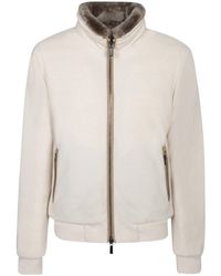 Moorer - Long-Sleeved Stand-Up Collar Jacket - Lyst