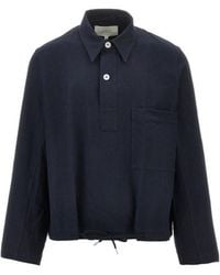 Studio Nicholson - Drawcord-Hem Chest-Pocket Shirt - Lyst