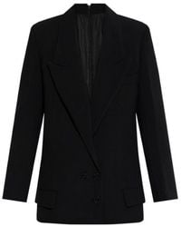 Victoria Beckham - Double-Breasted Peak-Lapel Jacket - Lyst