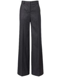 Stella McCartney - Wool Flannel Wide-Leg Pants - Lyst