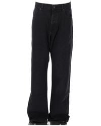 Balmain - Logo-Patch Loose-Fit Jeans - Lyst