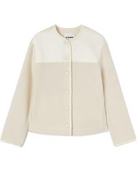 Jil Sander - Panelled Fleece Jacket - Lyst