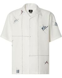 Fendi - Embroidered Linen Shirt - Lyst