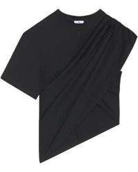 Courreges - Courrèges Asymmetrical Twist T-Shirt - Lyst