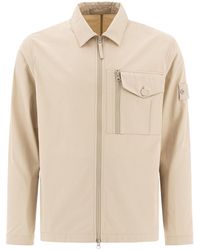 Stone Island - Compass Patch Zipped Jacket - Lyst