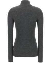 Brunello Cucinelli - Half-Zipped Rib-Knit Sweater - Lyst