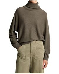 Vince - Wool-Cashmere Dolman-Sleeve Turtleneck Sweater - Lyst
