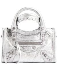 Balenciaga - Le City Metallic Nano Top Handle Bag - Lyst